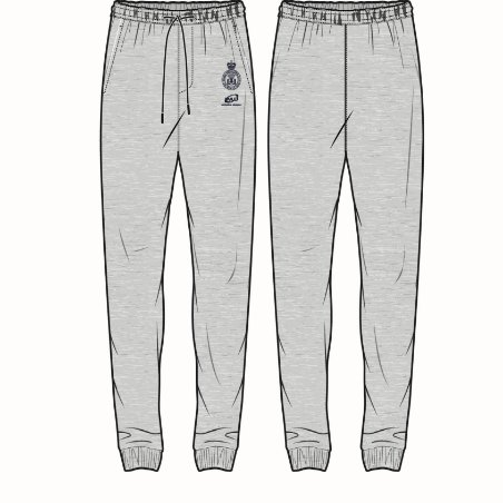2026 Unisex Grey Cuffed Tracksuit Pants